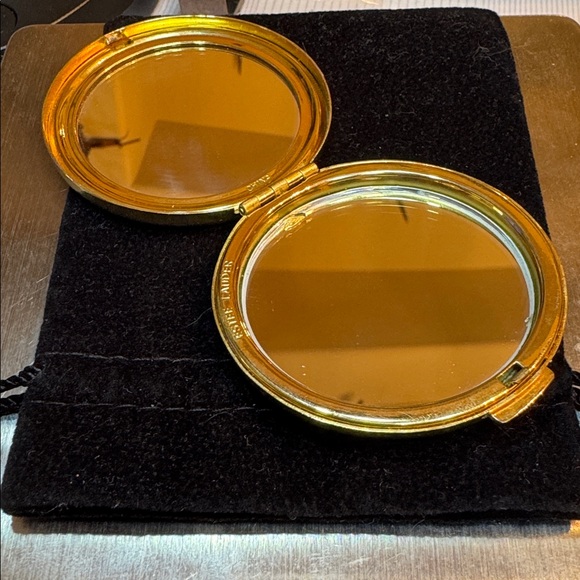 Gold and Pink Compact Mirror - Picture 2 of 5